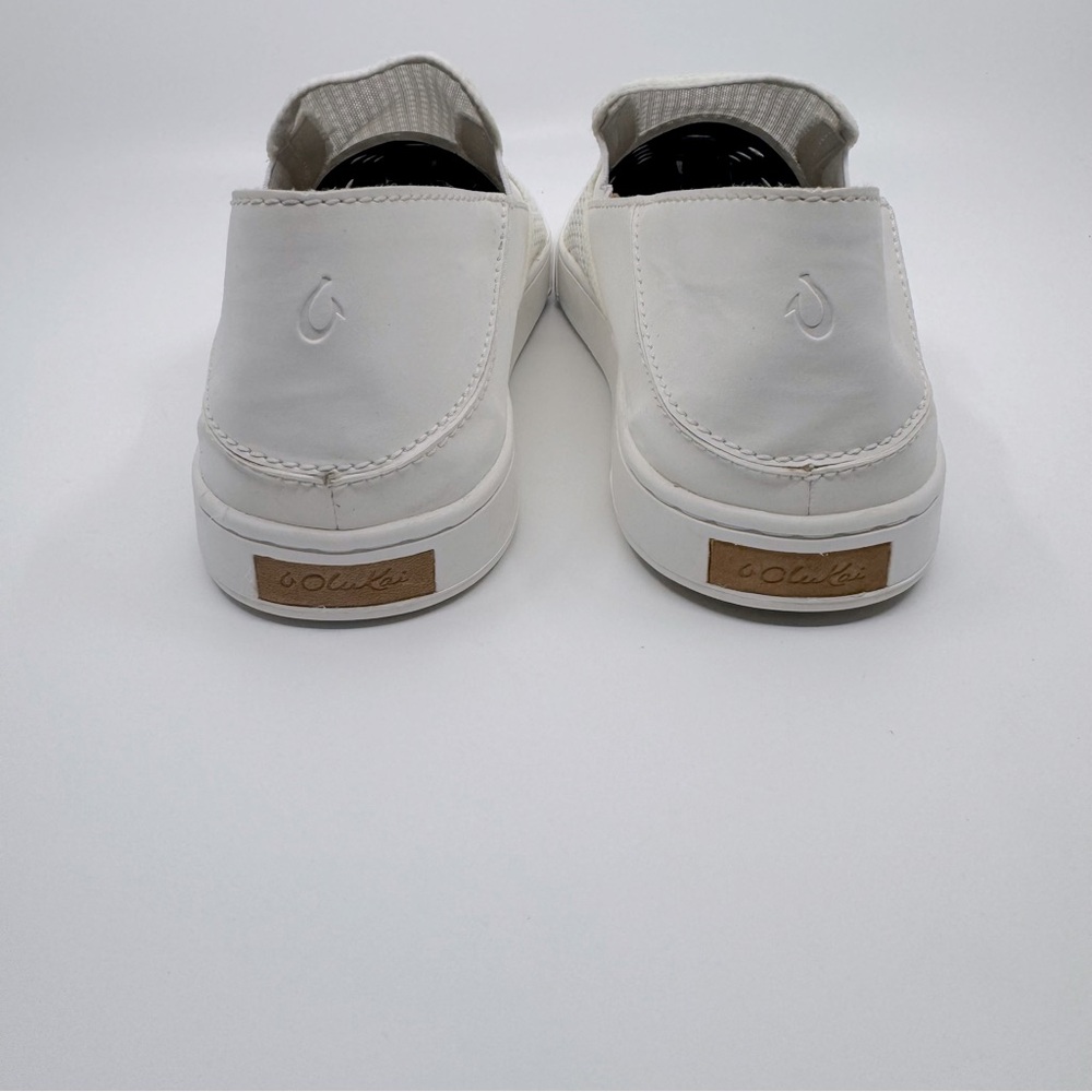 Olukai Pehuea Wms Slip On Breathable Mesh White Shoes. Color white SZ 10 - Picture 3 of 11